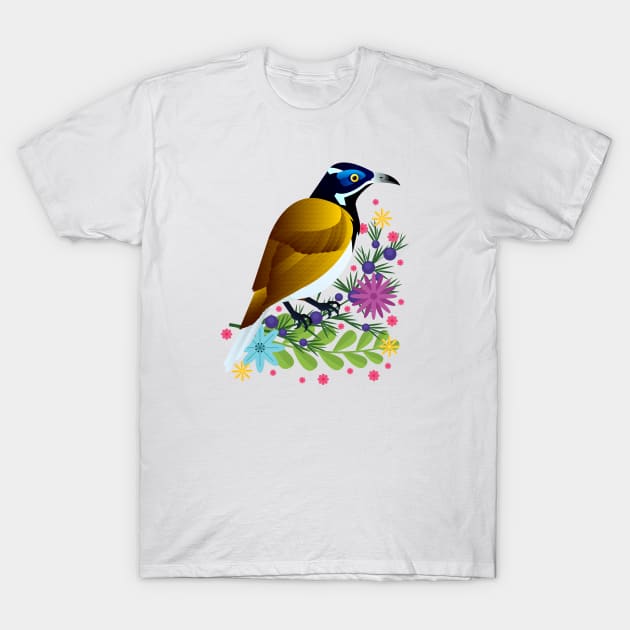 Blue-faced Honeyeater T-Shirt by jamesboast